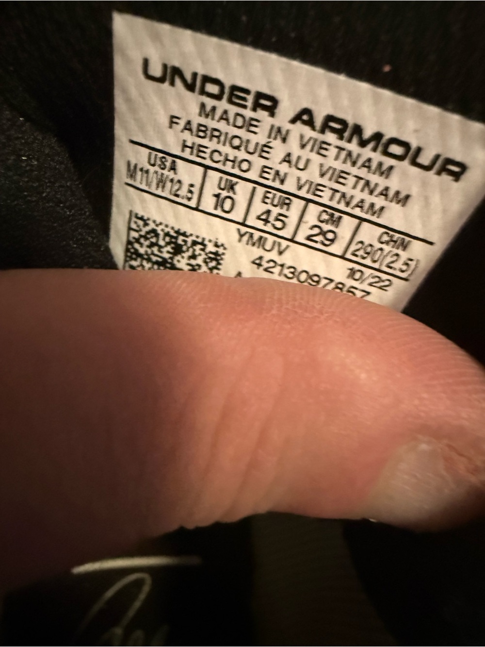 Under Armour Curry 9 Men's Black and White Athletic Shoes - Picture 4 of 6